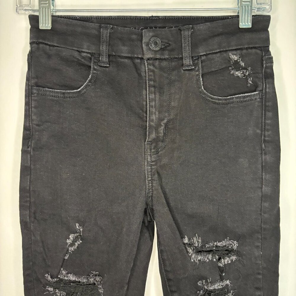 AMERICAN EAGLE Ne(x)t Level Stretch 2 Curvy High Rise Jegging Black
